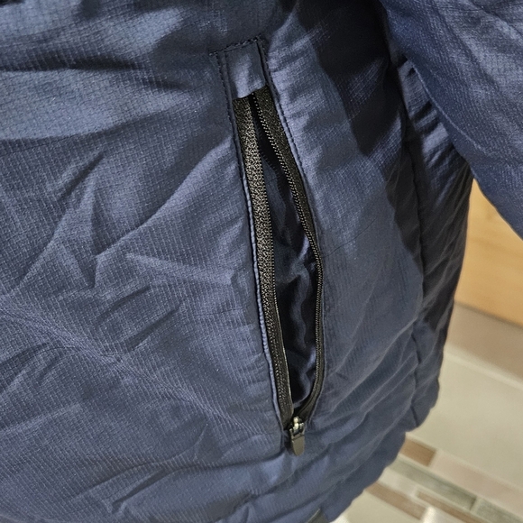 Oakley Quilted Men's Full Zip Warm Jacket Size 2XL Ocean Blue Zip Pockets GUC - Picture 4 of 5